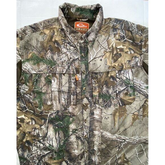 DRAKE Non Typical Two Long Sleeve Vented Shirts ActiveXL Realtree Outdoor Sz XL - Picture 4 of 11